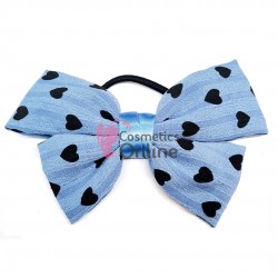 Accesoriu pentru decor par cu elastic TRD045DD Albastru cu Inimoare